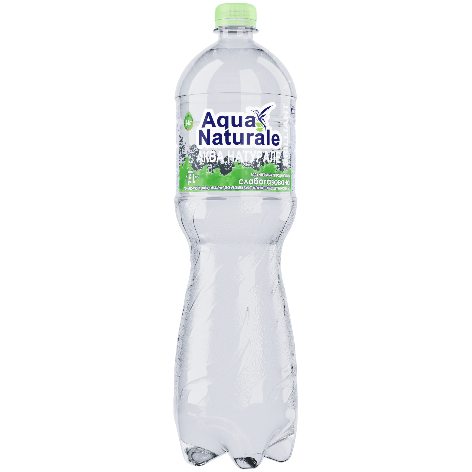 Вода питна "Аква Натурале" 1,5л слабогазована